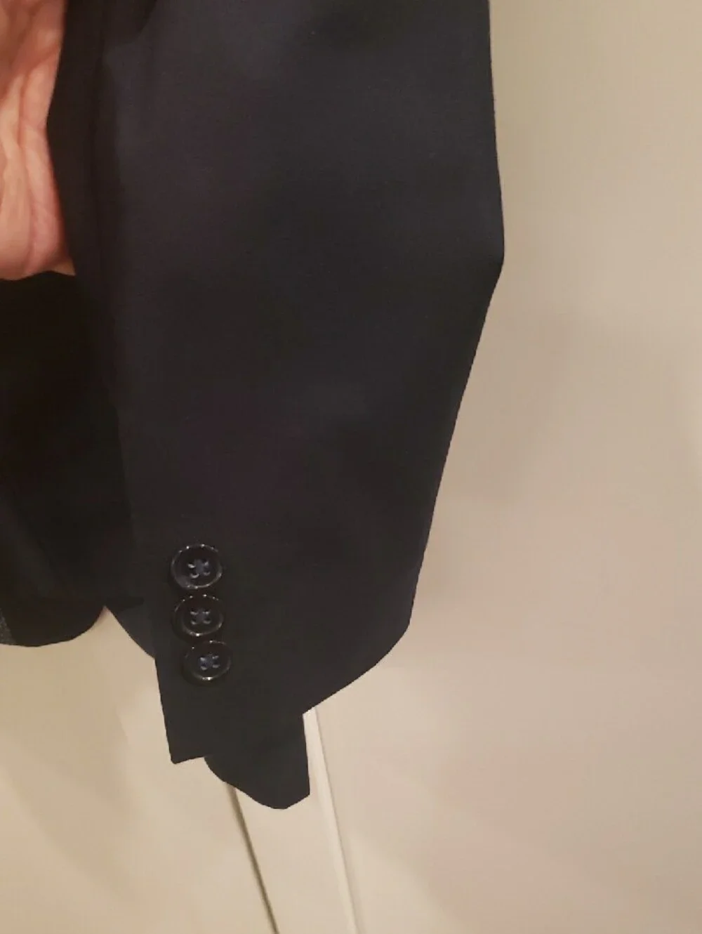 2 Boys' T.O.  2-Button Blazer - Classic  1 Black 1 Navy Tailored Style - Picture 8 of 9